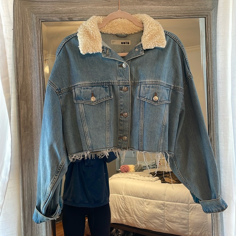 Top Shop Cropped Denim Jacket